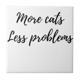Mer katter, mindre problem kakelplatta