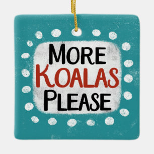Mer Koalas, prydnad Julgransprydnad Keramik