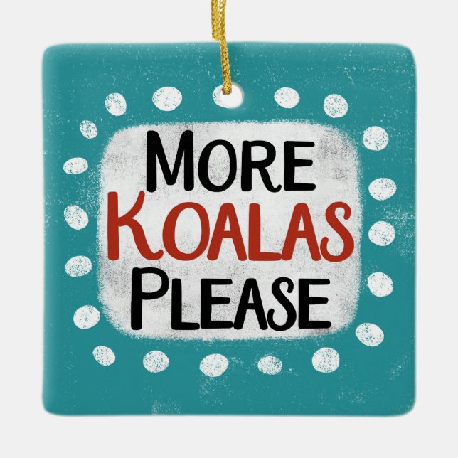 Mer Koalas, prydnad Julgransprydnad Keramik (Framsida)