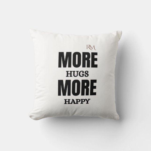 Mer kram mer glad Cute Positiv Design Kudde (Framsida)