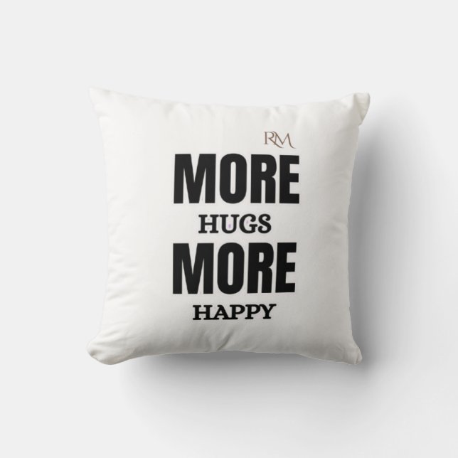 Mer Kram Mer Glad Mysig Positiv Design Kudde (Framsida)