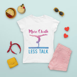 Mer krita mindre prata Cute Gymnastics T Shirt