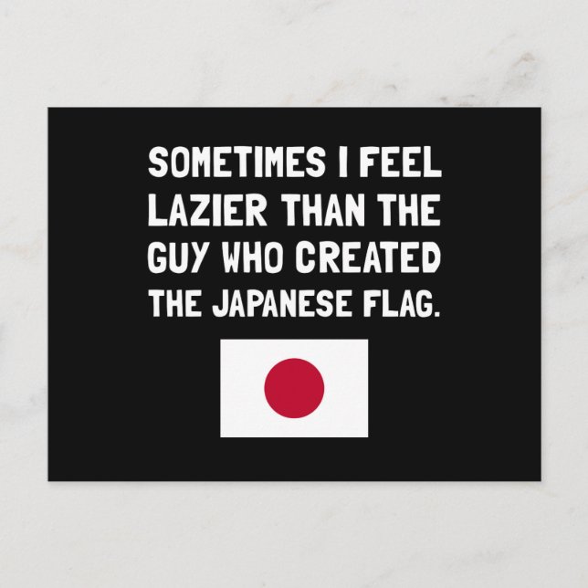 Mer lat japansk flagga vykort (Framsida)
