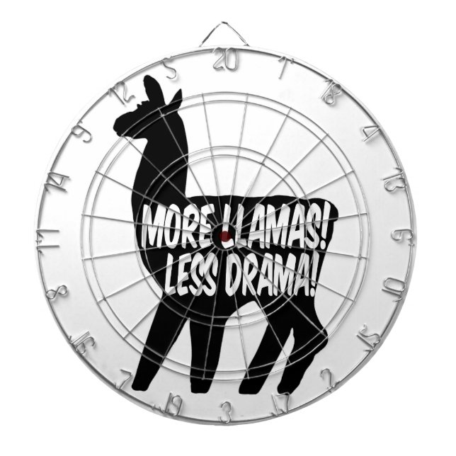 Mer Llamas Less Drama Darttavla (Framsidan)
