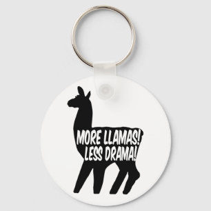 Mer Llamas Less Drama Nyckelring