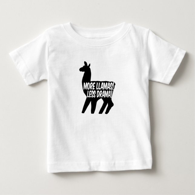 Mer Llamas Less Drama Tröja (Framsida)