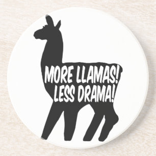 Mer Llamas Less Drama Underlägg Sandsten