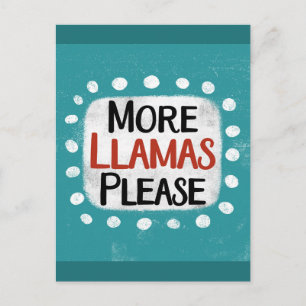 Mer Llamas, vykort