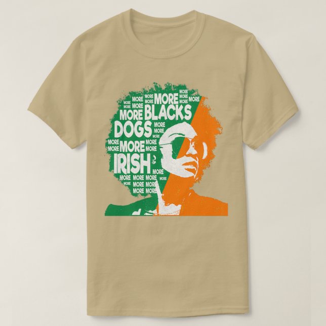 Mer  Mer Hundar Mer Irland Flagga Anti T Shirt (Design framsida)