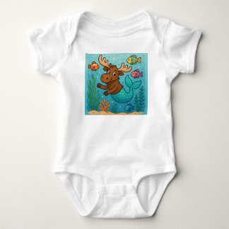 Mer-Moose Magi – Whimsisk Undervattens-T-shirt för T Shirt