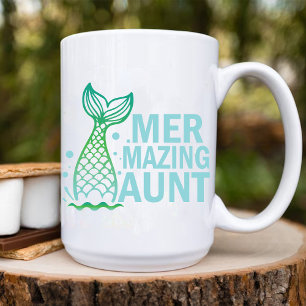 Mer Moster/Fantastisk Sjöjungfru Auntie Två-Tonad Mugg
