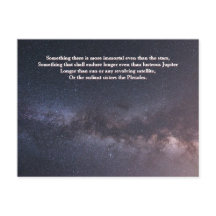 "Mer odödlig än stjärnorna" Citat Vintergatan