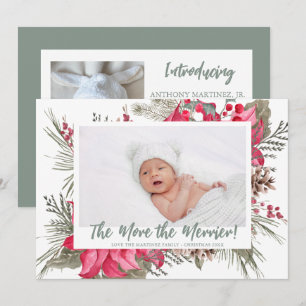 Mer om Merrier Poinsettia Photo jul Meddelande