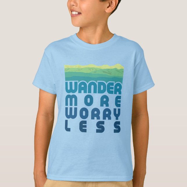 Mer oro - mindre/blå toning T-Shirt (Framsida)
