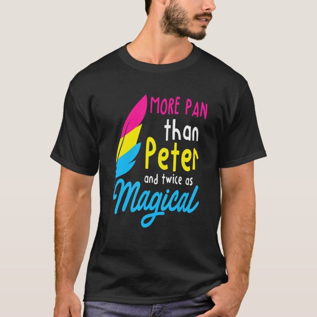 Mer Pan Than Peter Funny Lgbtq Queer Omnisexual T Shirt (Framsida)