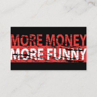 Mer pengar - mer roligt visitkort