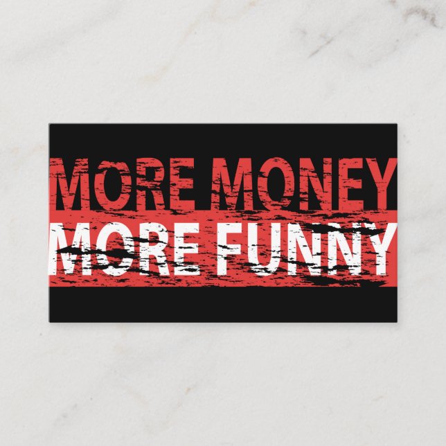 Mer pengar - mer roligt visitkort (Framsida)
