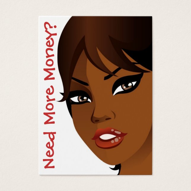 Mer pengar, SIZZLE-kort Visitkort (Framsidan)