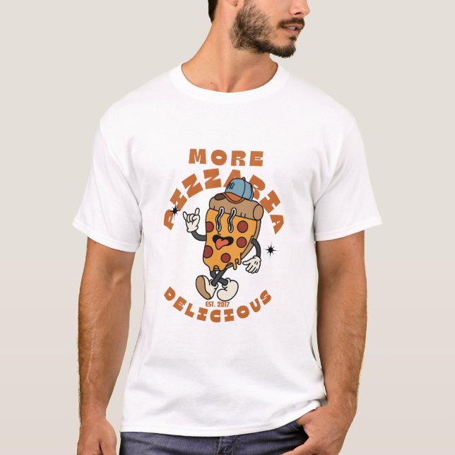 Mer pizza t shirt (Framsida)
