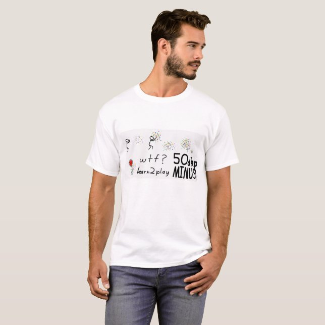 Mer pricker minus för 50 DKP Tee Shirt (Hel framsida)