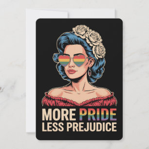 Mer Pride mindre fördomsfri hbt-Pride Ally Rainbow Inbjudningar