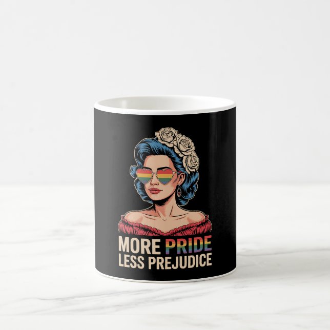 Mer Pride mindre fördomsfri hbt-Pride Ally Rainbow Kaffemugg (Center)
