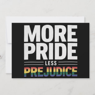 Mer Pride Mindre fördomsfri lgbt Gay pride månad Inbjudningar