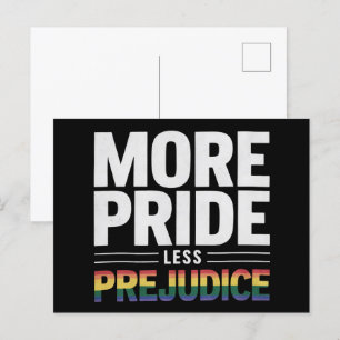 Mer Pride Mindre fördomsfri lgbt Gay pride månad Vykort
