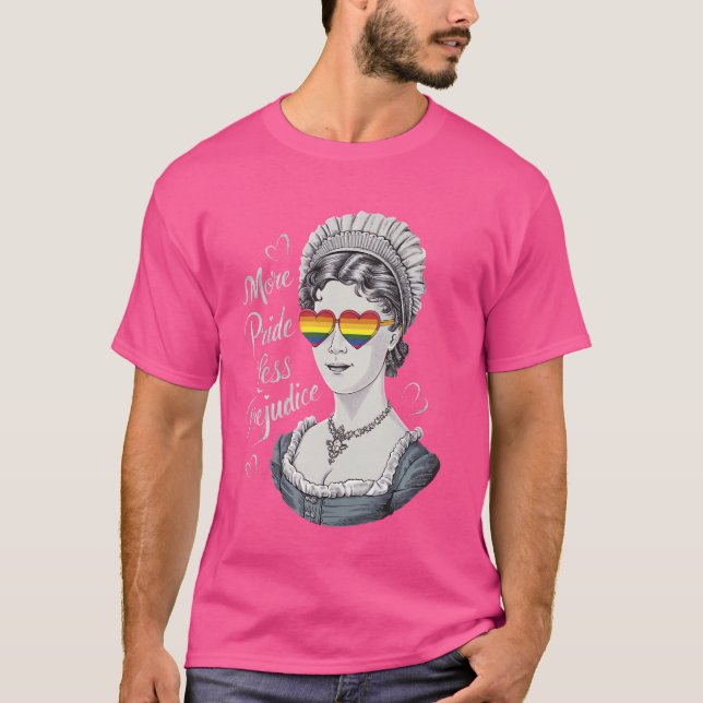 Mer Pride Mindre fördomsfri LGBT-Pride månad T Shirt (Framsida)