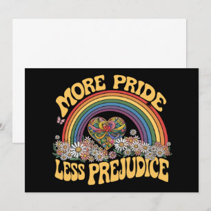 Mer Pride Mindre fördomsfri Pride för återcirkuler Inbjudningar