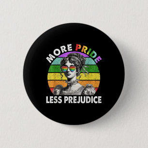 Mer Pride Mindre fördomsfri Pride Månad Lgbtq Gay Knapp