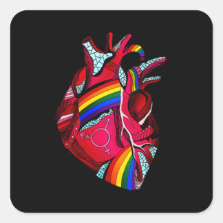 Mer Pride Mindre fördomsfri prissättning för lgbt Fyrkantigt Klistermärke