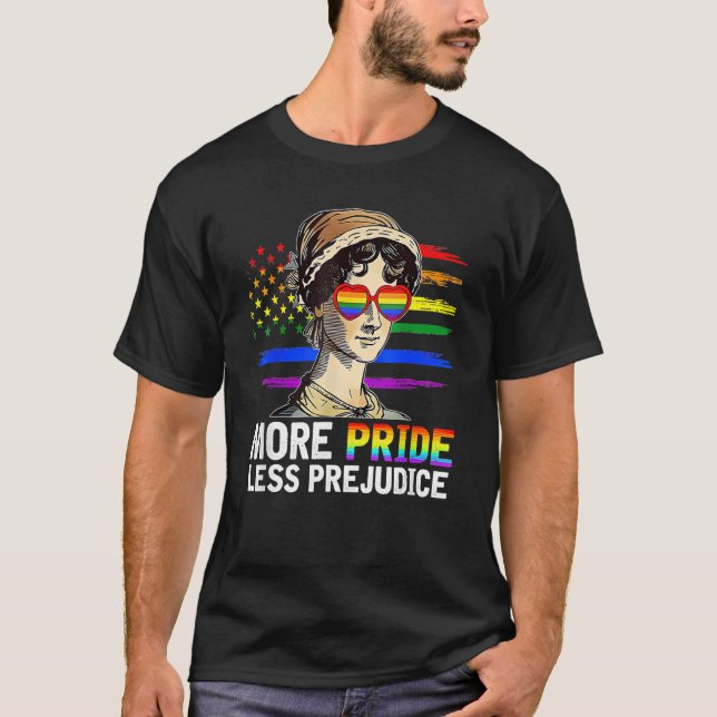 Mer Pride Mindre fördomsfri prissättning för lgbt  T Shirt (Framsida)