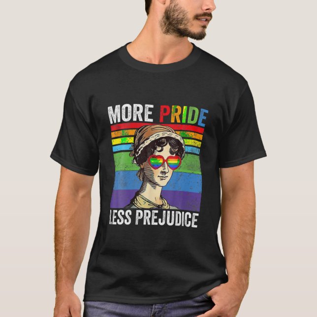 Mer Pride Mindre fördomsfri prissättning för lgbt  T Shirt (Framsida)