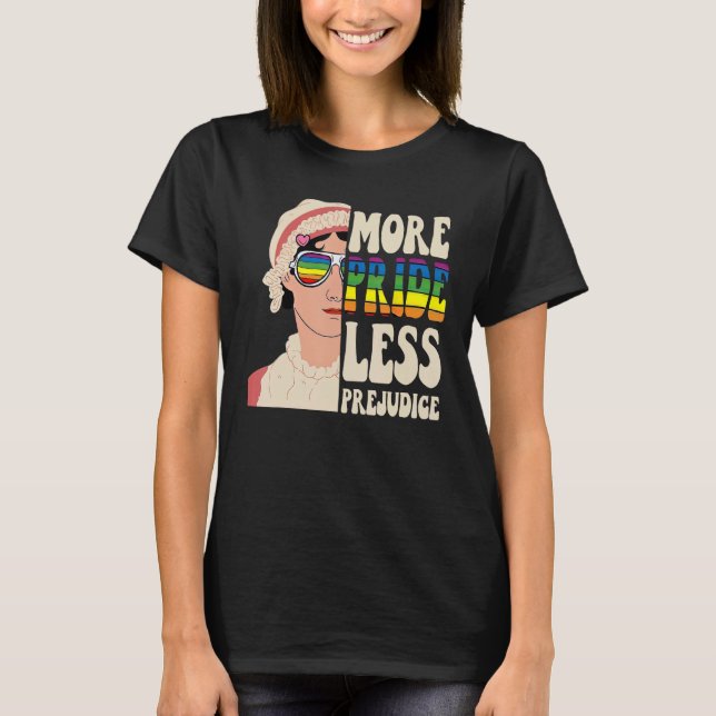 Mer Pride Mindre fördomsfull, Pansexual-Pride,Regn T Shirt (Framsida)