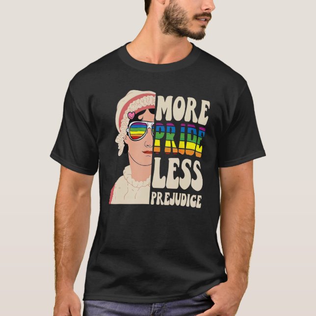 Mer Pride Mindre fördomsfull, Pansexual-Pride,Regn T Shirt (Framsida)