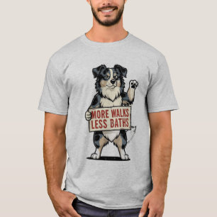Mer promenader mindre bad hundtröja t shirt
