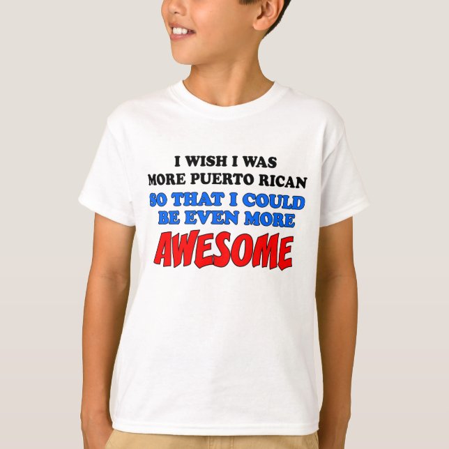 Mer Puerto Rican mer Fantastisk Tee (Framsida)