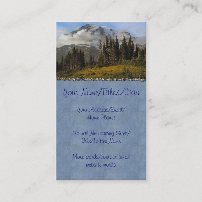 Mer regnig Mt Visitkort (Framsida)