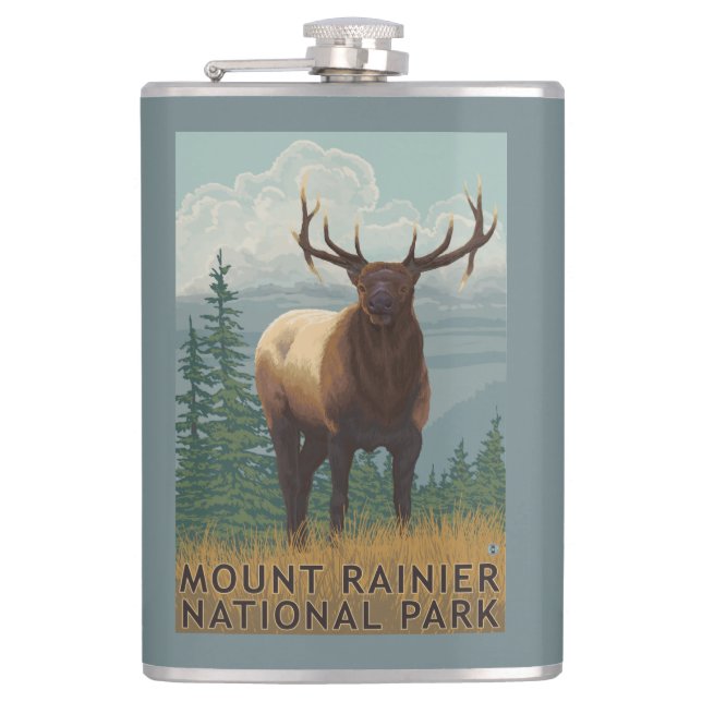 Mer regnig nationalpark, WashingtonElk plats Fickplunta (Framsidan)