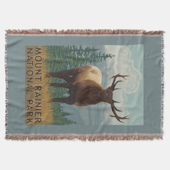 Mer regnig nationalpark, WashingtonElk plats Mysfilt (Framsidan)