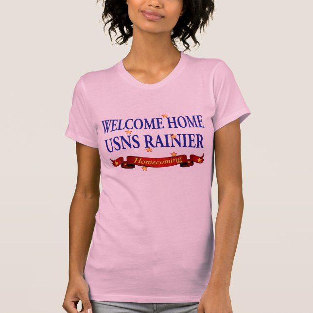 Mer regnig välkomnande hem- USNS Tee Shirt (Framsida)