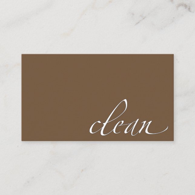 Mer ren ren Housecleaning Visitkort (Framsida)