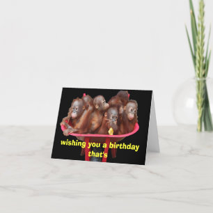 Mer Roligt än en apa födelsedag Kort