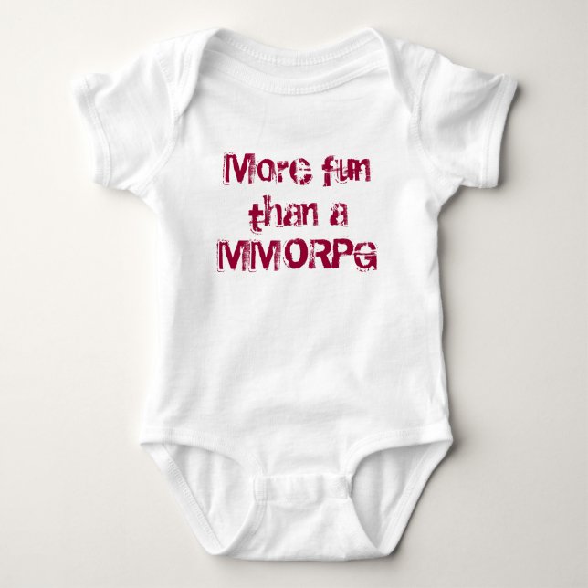 Mer roligt än en MMORPG Tee (Framsida)