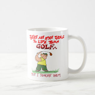 Mer sak-golf kaffemugg