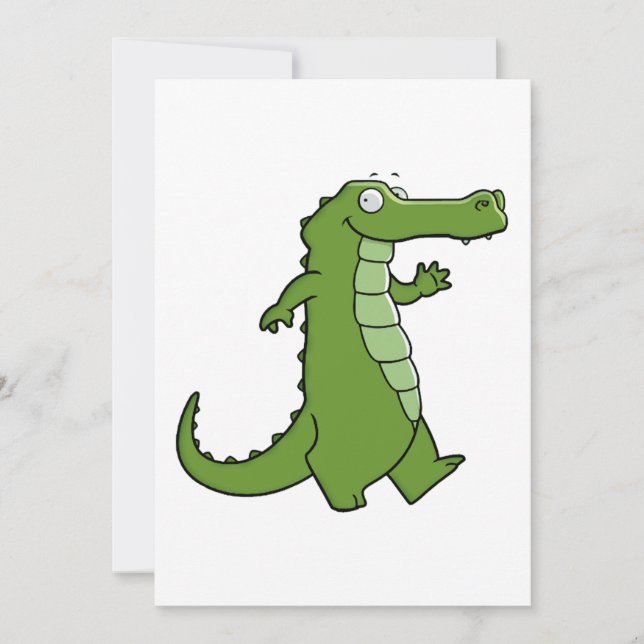 Mer sistnämnd alligator inbjudningar (Framsida)