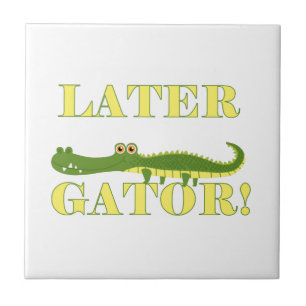 Mer sistnämnd alligator kakelplatta