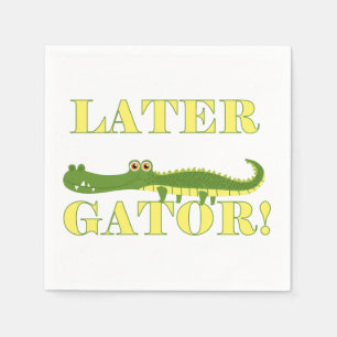 Mer sistnämnd alligator pappersservett