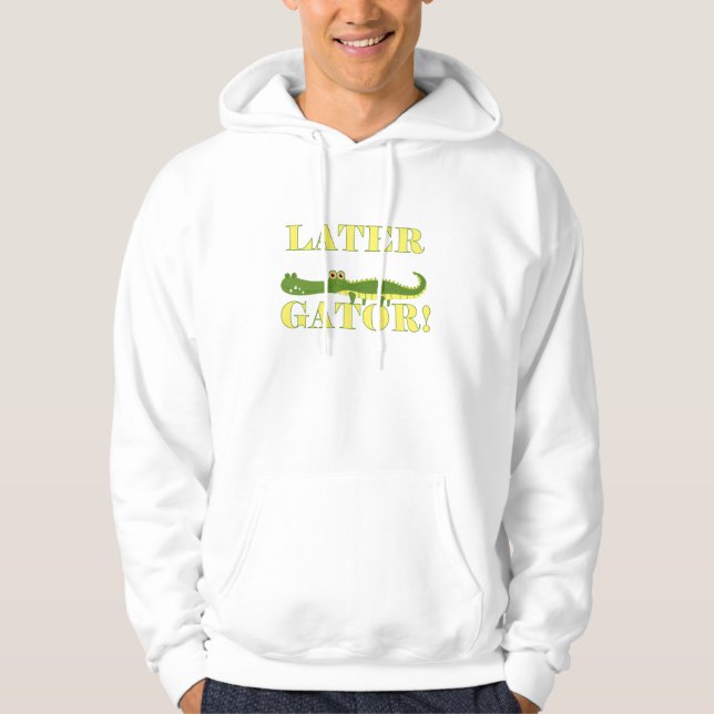 Mer sistnämnd alligator sweatshirt med luva (Framsida)